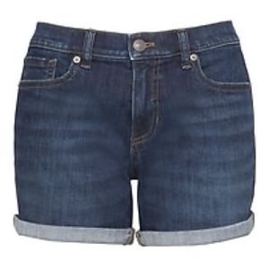 Banana Republic Boyfriend Roll Up Jean Shorts